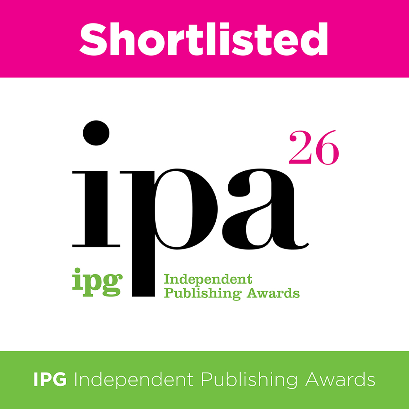 Shortlisted for 2x Independent Publishing Awards!